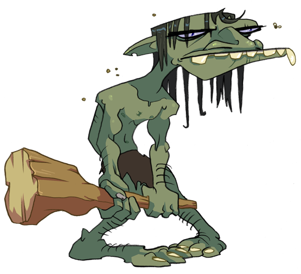 A Troll Beneath The White House - Zork Troll (609x550), Png Download