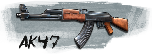 Photo Ak47 - Firearm (640x228), Png Download