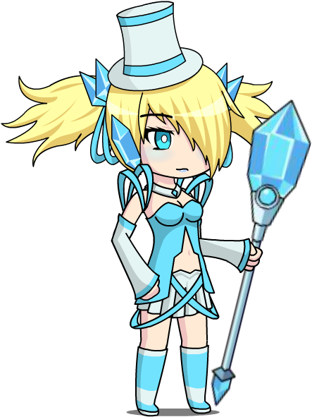 Frost - Chibi From Gacha World (450x600), Png Download