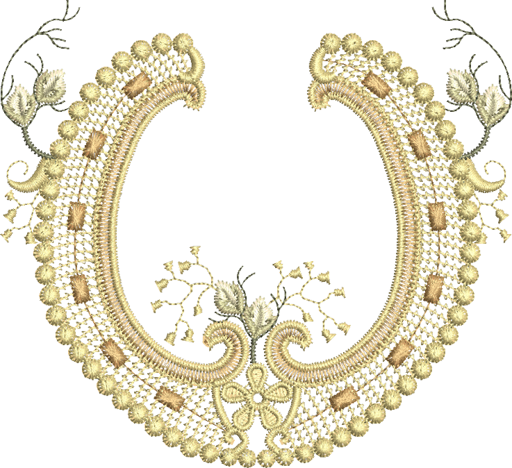 27 - Horseshoe - Embroidery (737x674), Png Download