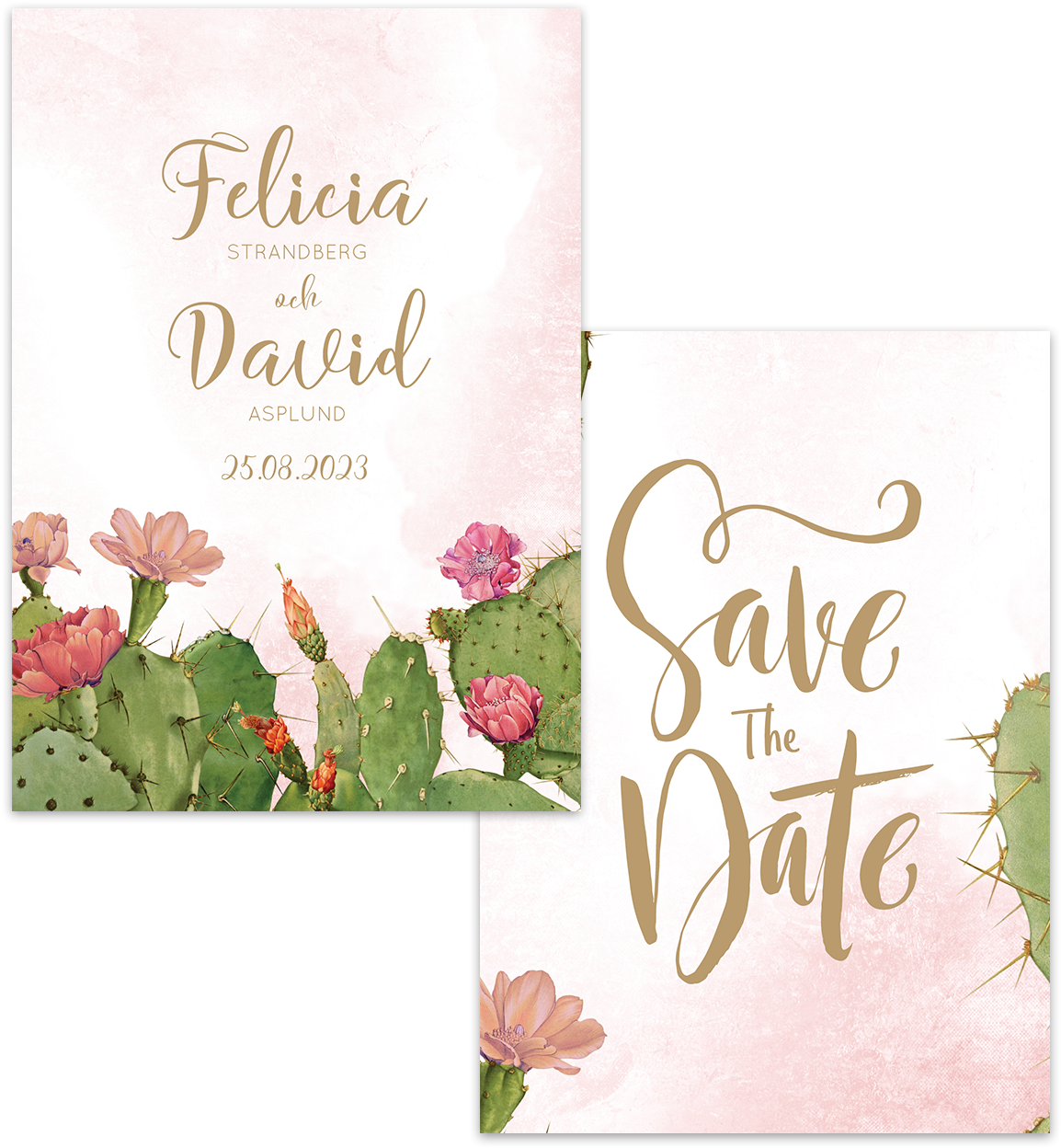 Save The Date - Cactus (1500x1500), Png Download