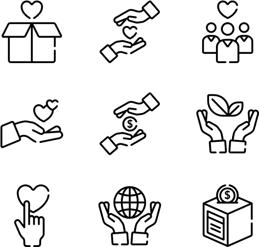 Charity 50 Icons View 13 Packs - Drone Line Icon (600x564), Png Download