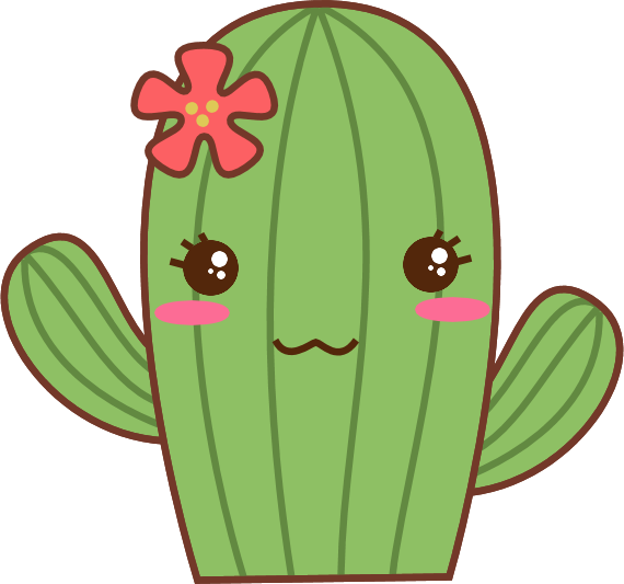 Alicia Lucnie Happy Cacti - Caricatura De Un Nopal (570x533), Png Download