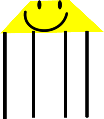Yellow Spider - Smiley (364x416), Png Download