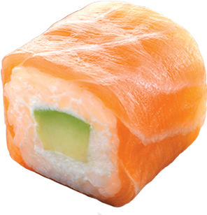 Maki Salmon Roll Avocado - Roll Salmon Png (400x400), Png Download
