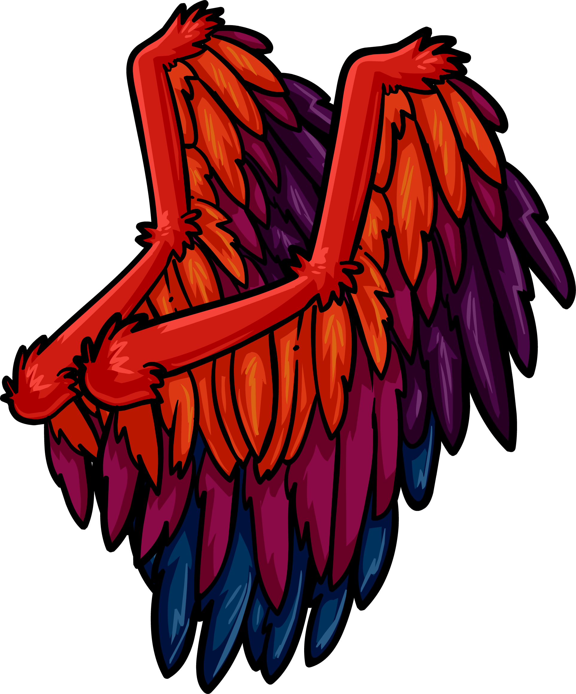 Phoenix Wings - Club Penguin (1926x2319), Png Download