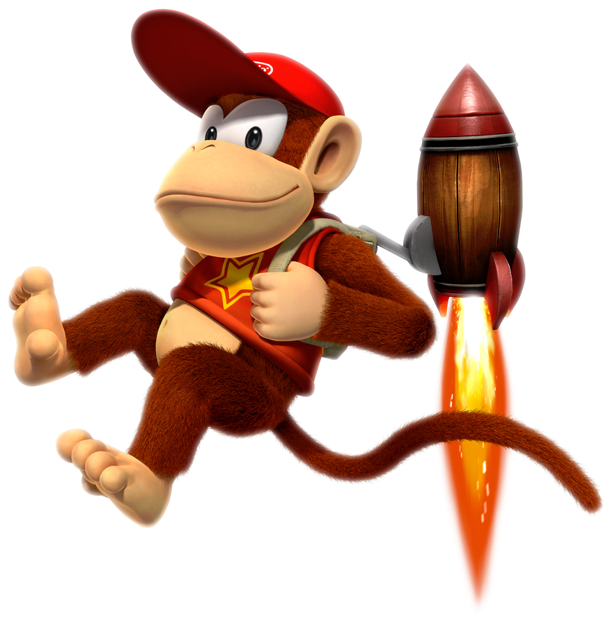 Diddy - Diddy Kong Jetpack Png (1100x1100), Png Download