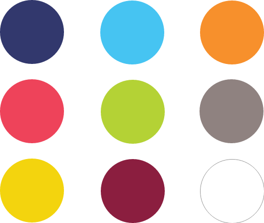 Color Dots (516x436), Png Download