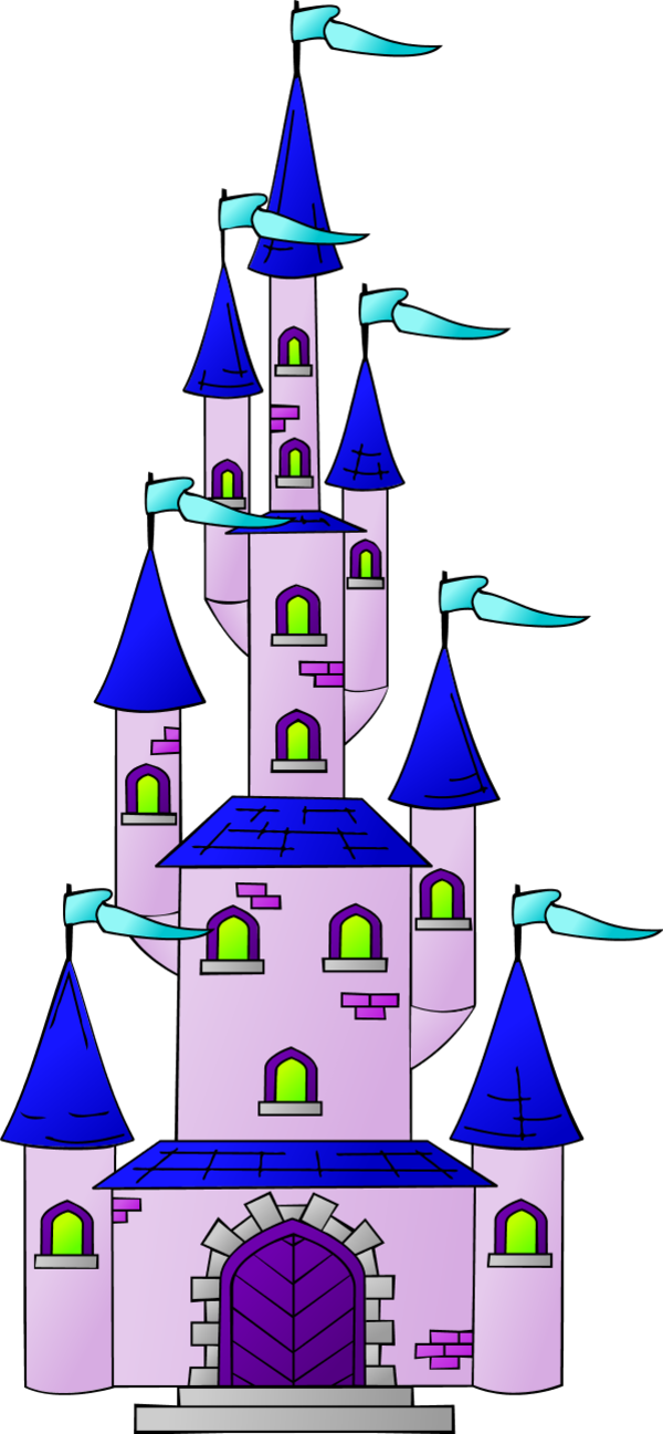 Castle Clip Art (600x1297), Png Download