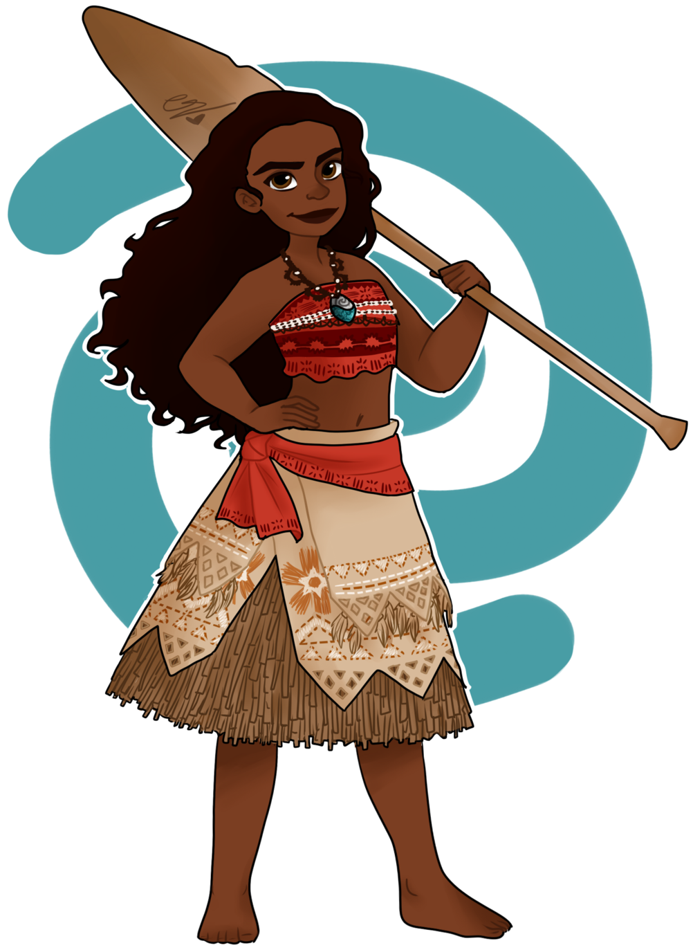 Moana Of Motunui By Simpaticasx2 - Moana Clip Art (1024x1410), Png Download