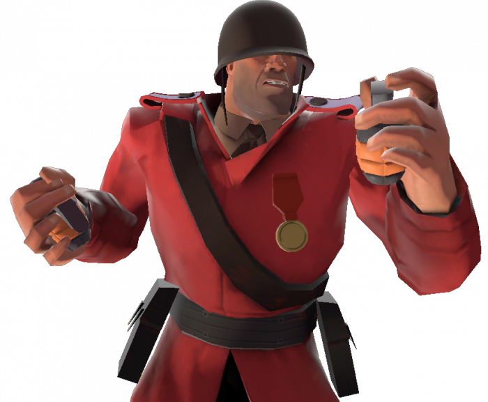 User Light Kill Soldier - Team Fortress 2 Gif Png (700x577), Png Download