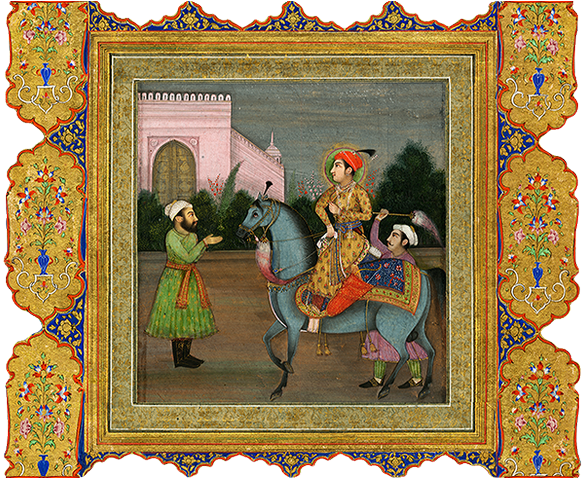 Mughal Miniature Paintings Of India (600x477), Png Download
