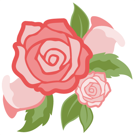 Red Rose Clipart Cute - Cute Flowers No Background (432x432), Png Download