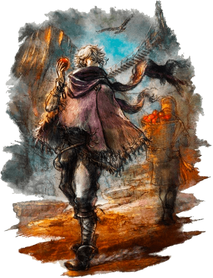 Incluso En Las Batallas Más Ordinarias, Nos Veremos - Therion Octopath Traveler Characters (741x965), Png Download