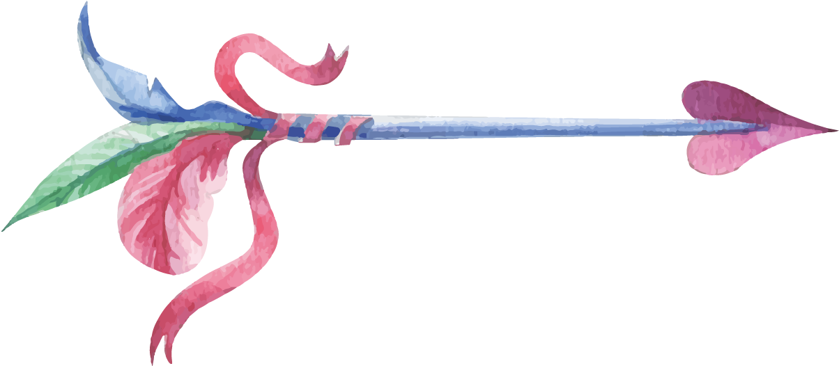 Euclidean Vector Cupid Transprent - Pink Arrows With Feathers (1276x1276), Png Download