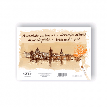 Notebook For Painting Aquarelle Smiltainis A3 - Akvarelinis Popierius A3 Kaina (360x471), Png Download