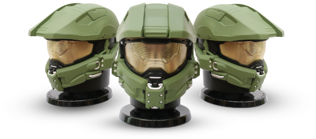 We Love Feedback And Reviews From Customers As Well - Ac Worldwide Halo Master Chief Bluetooth Speaker (650x287), Png Download