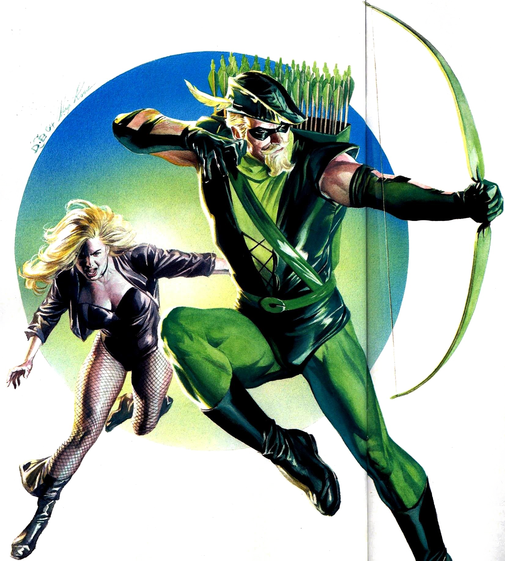 Green Arrow Png Download Image - Green Arrow And Black Canary Fumetto (1652x1838), Png Download