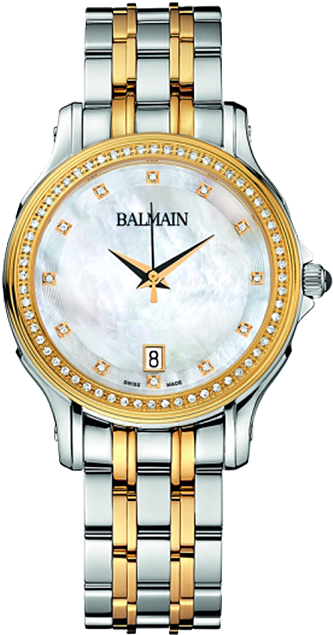 Eria Lady Round - Goud Zilver Horloge Dames (665x665), Png Download