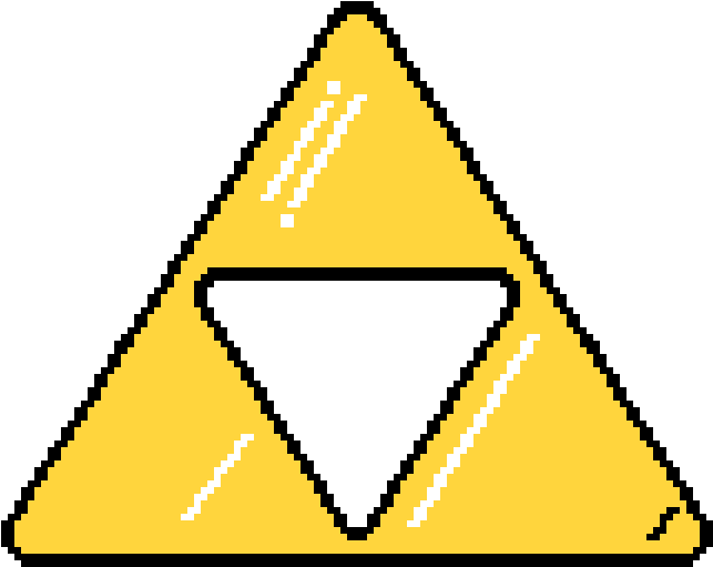 Triforce Drawing Yellow Pixilart Cartoon Zwatcher Clip - Legend Of Zelda Triforce Gif (1206x1206), Png Download