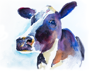 Dairy Cow (400x302), Png Download