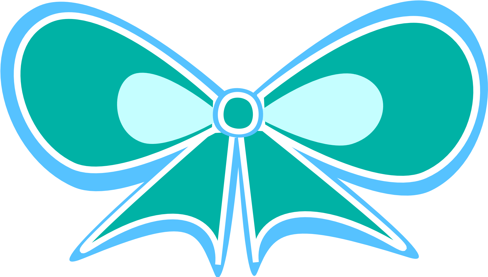 Butterfly Clipart Ribbon - Cute Ribbon Clip Art (1979x1099), Png Download