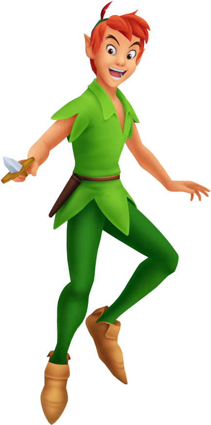 Cosplay Clipart Tinkerbell - Kingdom Hearts Peter Pan (632x943), Png Download