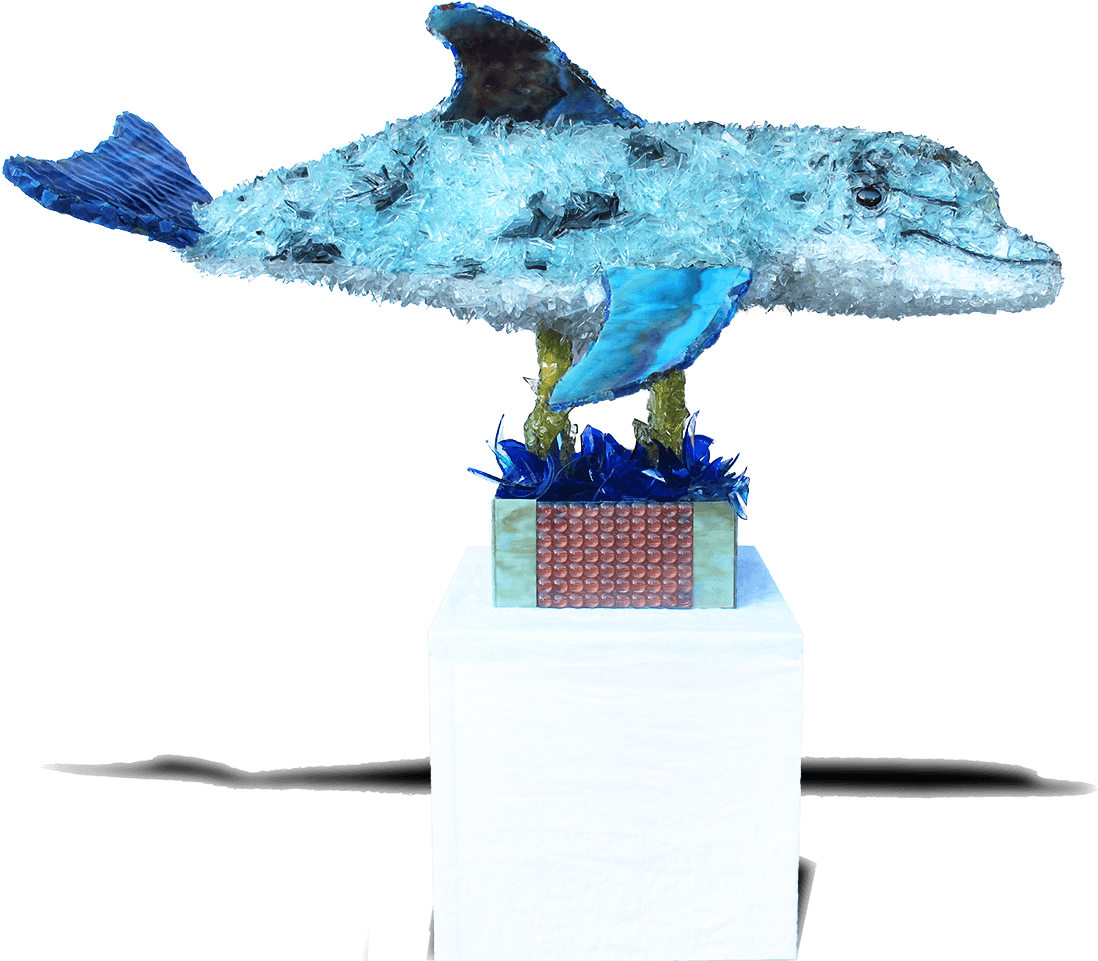 Hoaloha Dolphin Sculpture - Common Bottlenose Dolphin (1246x1080), Png Download