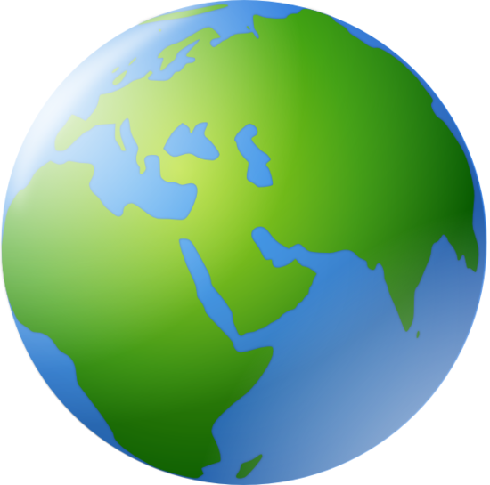 Best Free Earth Transparent Png File - Globe Clip Art (550x545), Png Download