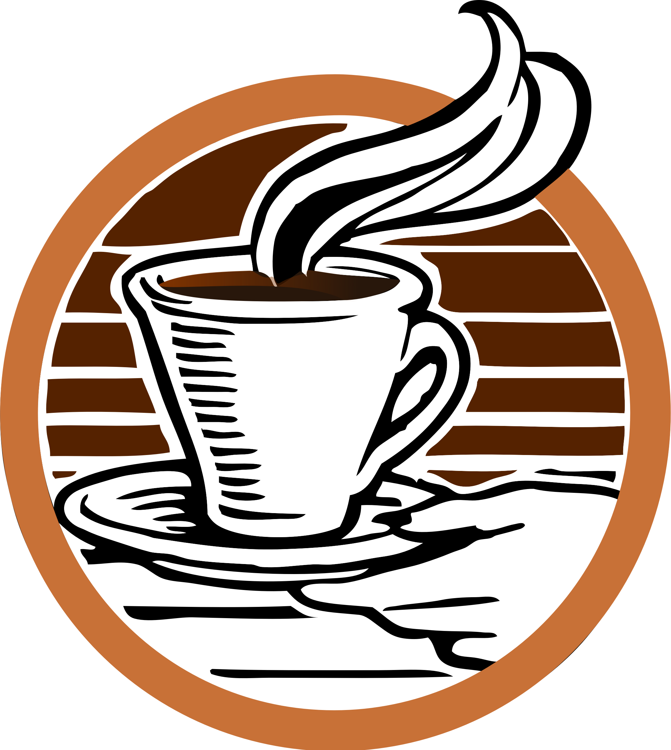 Coffee Clipart Transparent Background - Transparent Background Coffee Cup Clip Art (2147x2400), Png Download