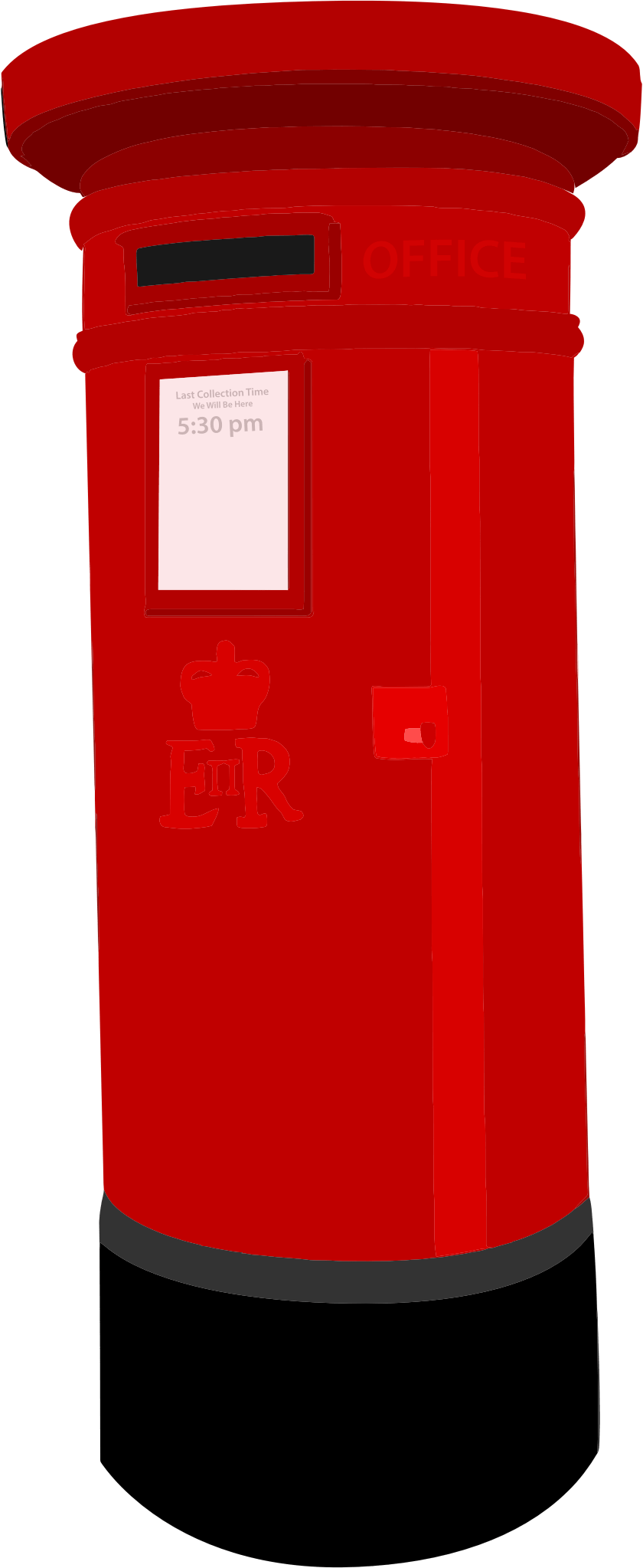 Postbox Png - Red Post Box Clipart (360x720), Png Download