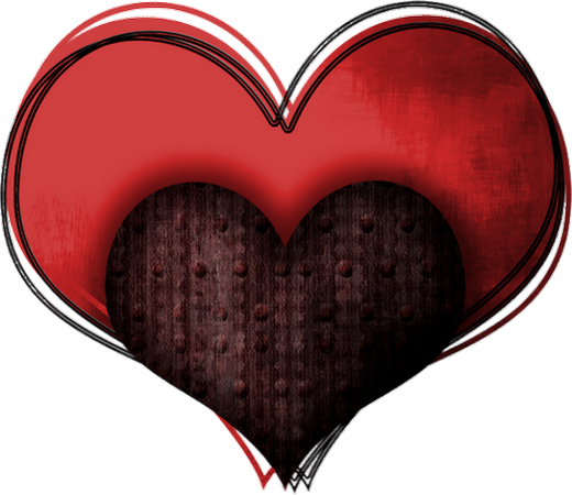 Coeur - Heart (520x450), Png Download