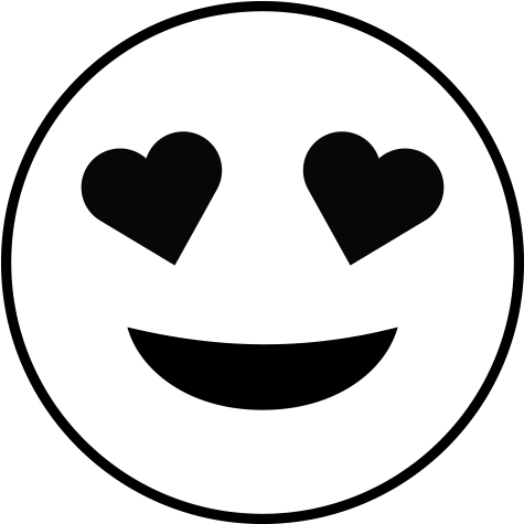 Emoji - Heart Eyes - Customer (500x500), Png Download
