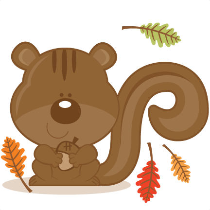 Squirrel With Svg Cut File Cute Files - Miss Kate Cuttables Fall (432x432), Png Download