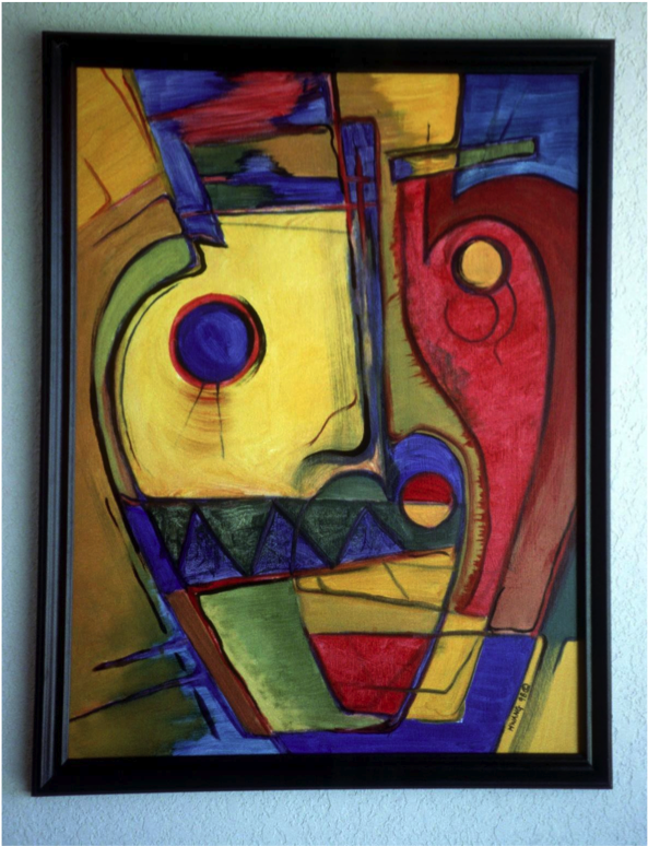 Hide And Seek, Oil On Canvas, Copyrighted - Modern Art (1226x773), Png Download