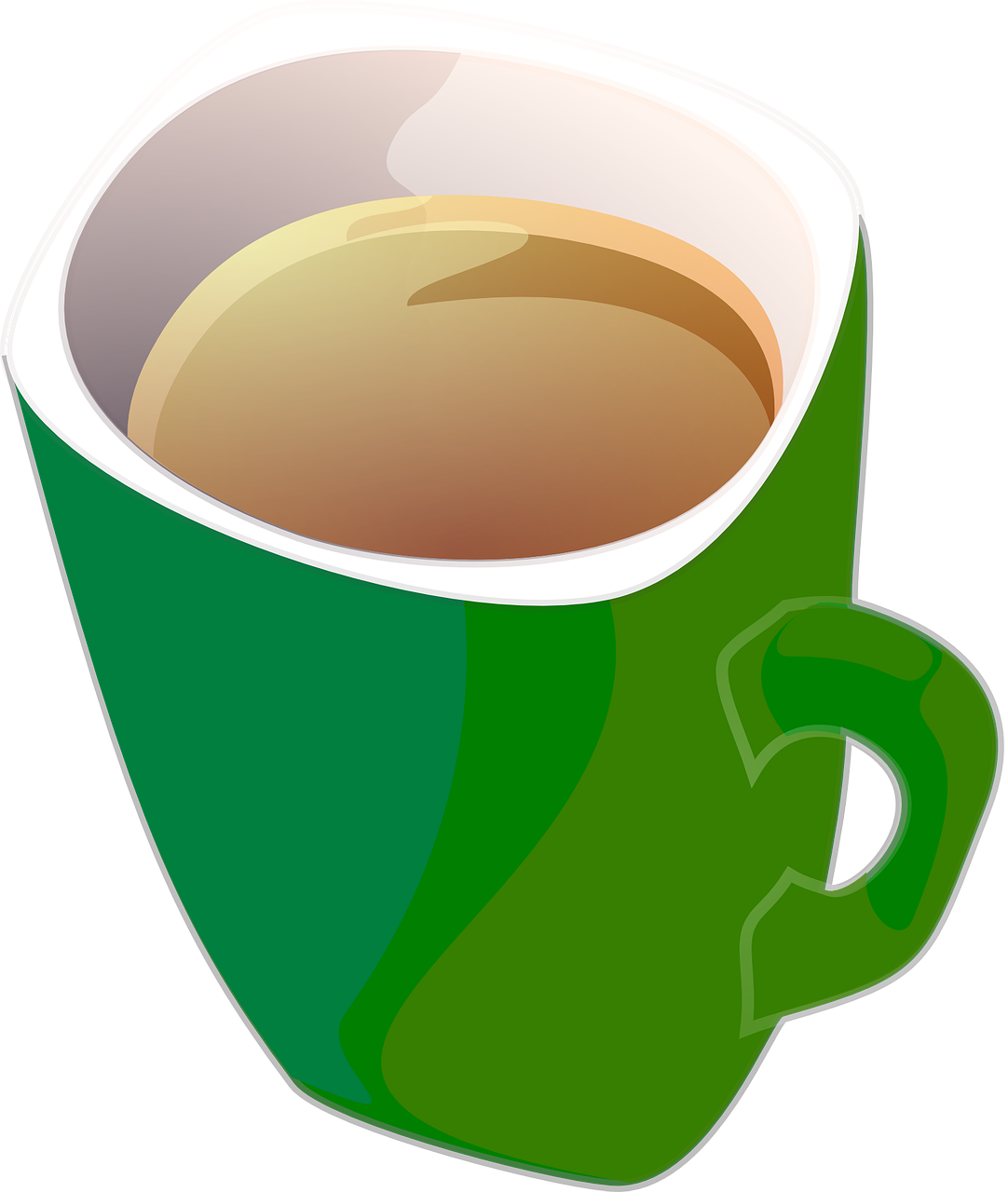 Coffee Tea Mug Clipart (504x596), Png Download