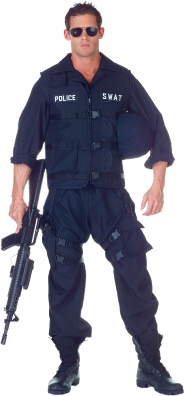 Officer Clipart Transparent Background Police - Swat Jumpsuit (500x793), Png Download