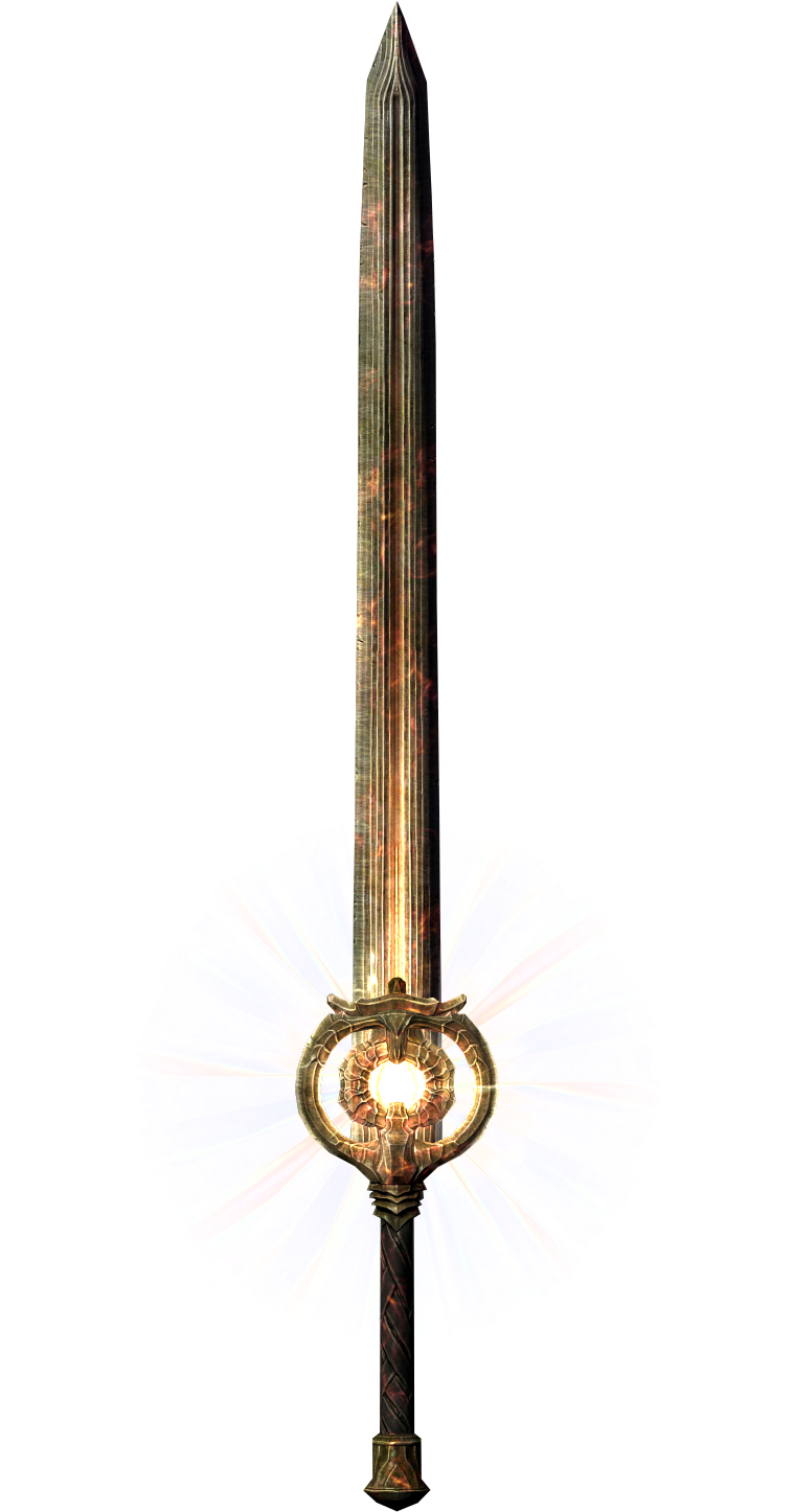The Elder Scrolls V - Swords Skyrim (759x1446), Png Download