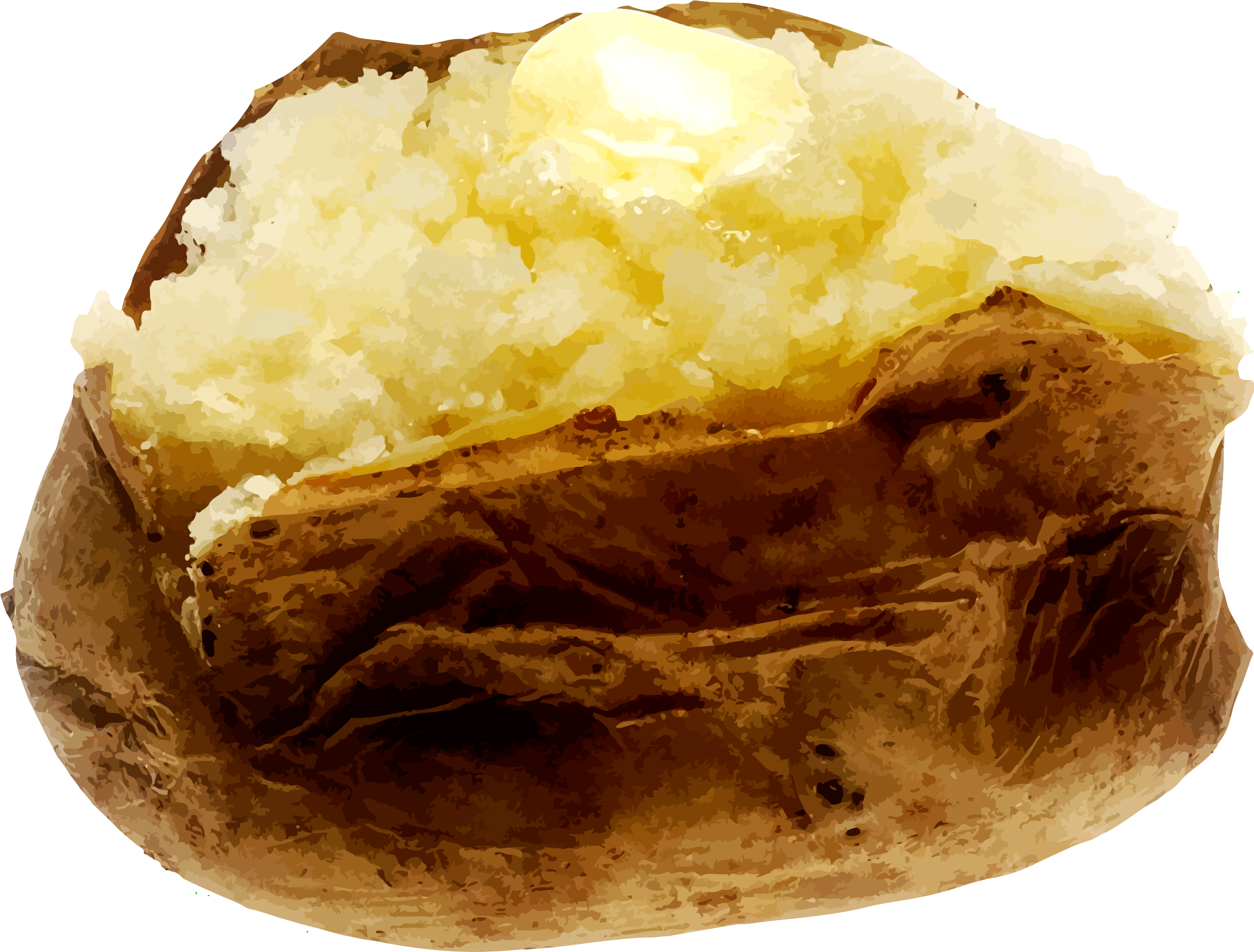 This Free Icons Png Design Of Baked Potato (2400x1889), Png Download