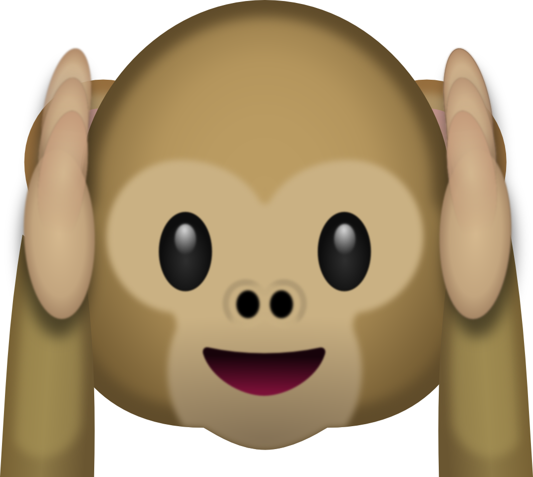 Monkey Emoji Clipart - Emoji Monkey Png (1069x957), Png Download