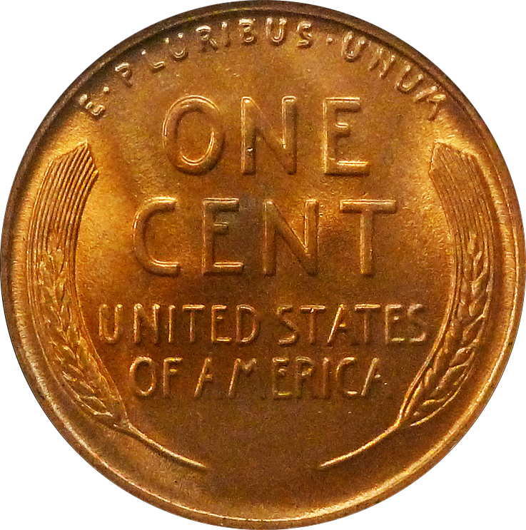 Lincoln Cent Wheat Reverse - Old Pennies (737x743), Png Download