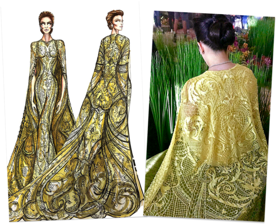 Costume Dress From Crazy Rich Asians Film - Crazy Rich Asians Fashion (690x460), Png Download
