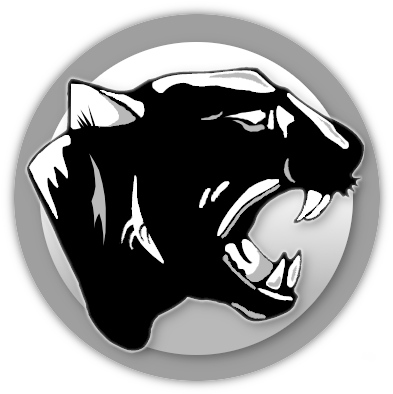 Panther In Circle - School (434x397), Png Download