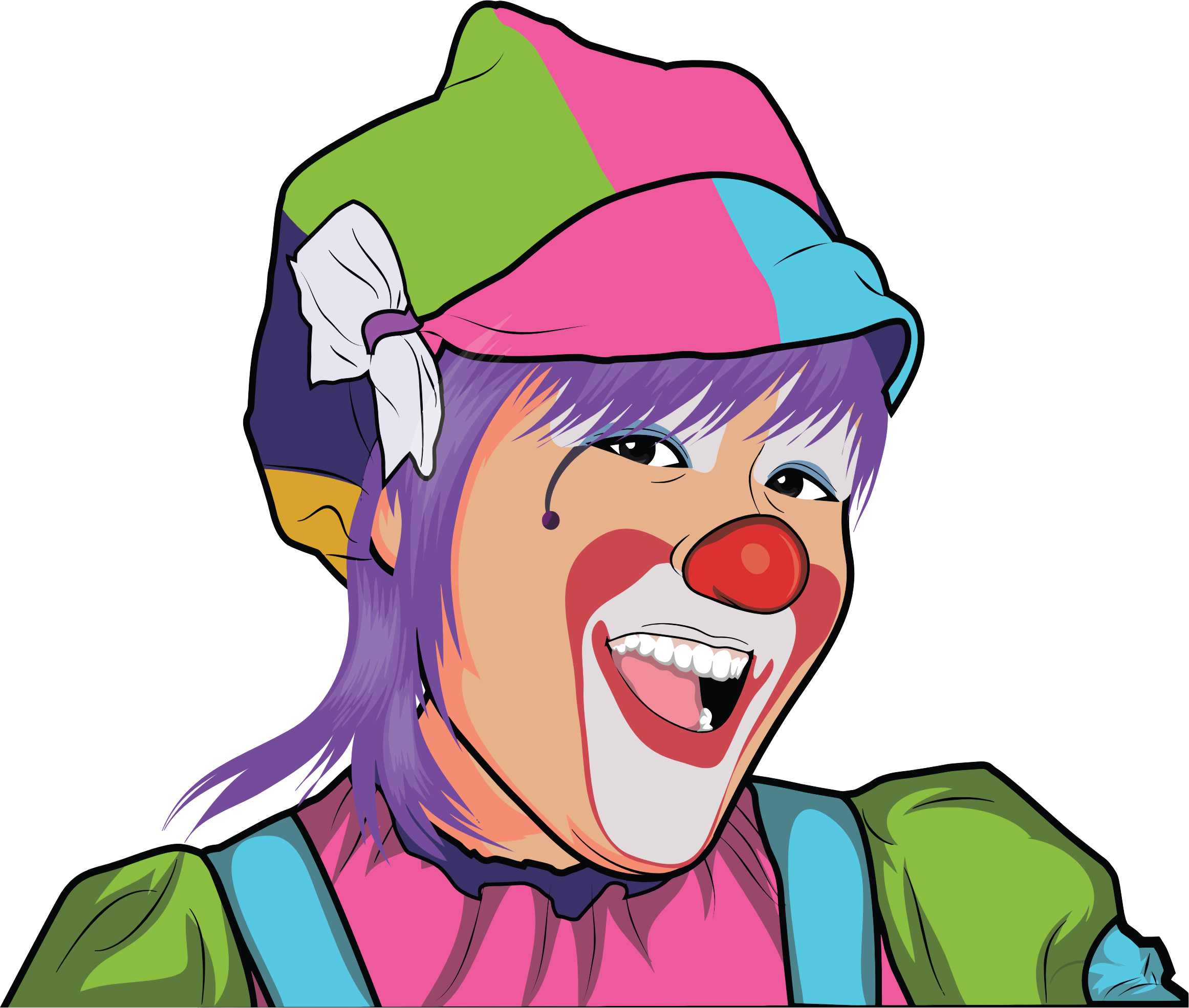 This Free Icons Png Design Of Clown Illustration 3 (2323x1970), Png Download