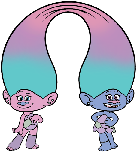 Trolls Disney - Trolls Clipart (456x507), Png Download