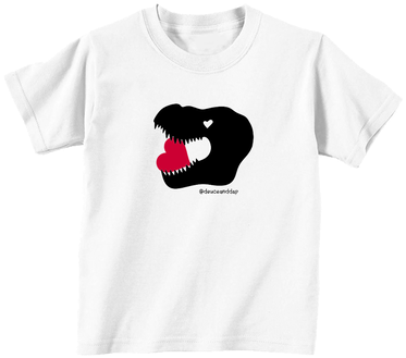 T-rex Heart Silhouette - Doctor Strange T-shirt Cape (498x486), Png Download