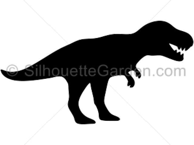 Tyrannosaurus Rex Clipart Kind - T Rex Silhouette Clip Art (640x480), Png Download