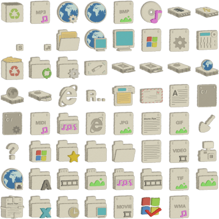 Search - Stone Icon Pack (448x448), Png Download