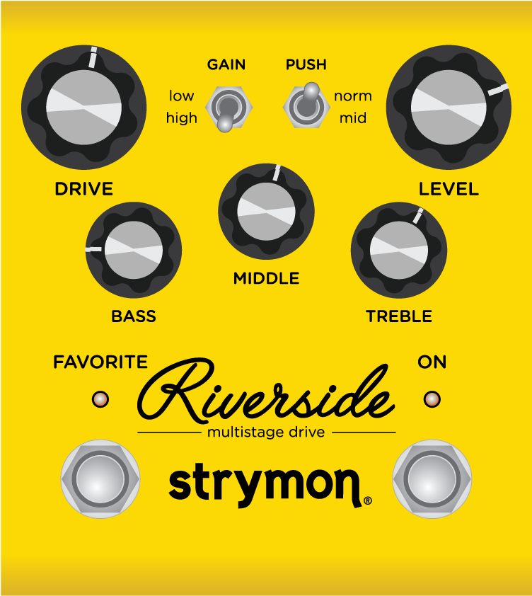 90s Sparkle Delay - Strymon Riverside Multistage Drive Pedal (1600x870), Png Download