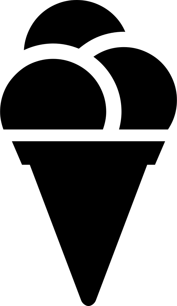 Ice Cream Comments - Ice Cream Png Black (566x980), Png Download